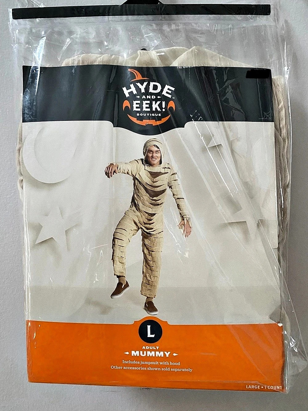 Hyde and Eek! Adult Mummy Costume! Size Large NWT